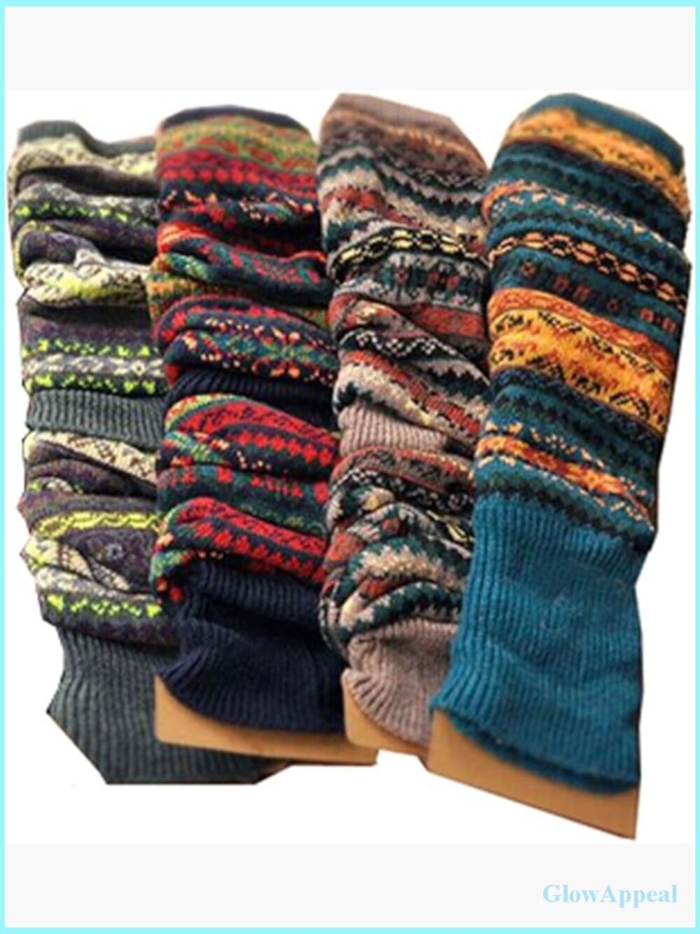 Long Wool Knit Leg Warmers Thick Cozy Warmers for Winter Women's